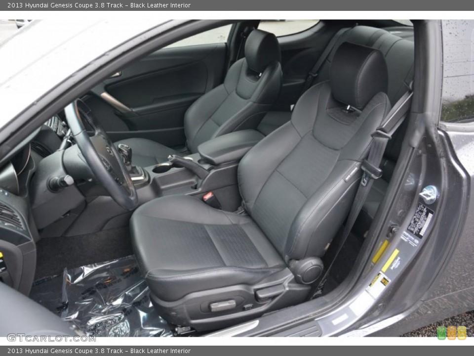 Black Leather Interior Front Seat for the 2013 Hyundai Genesis Coupe 3.8 Track #100159150
