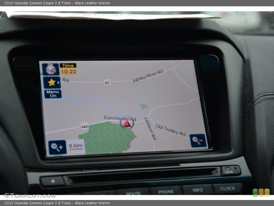 Black Leather Interior Navigation for the 2013 Hyundai Genesis Coupe 3.8 Track #100159419