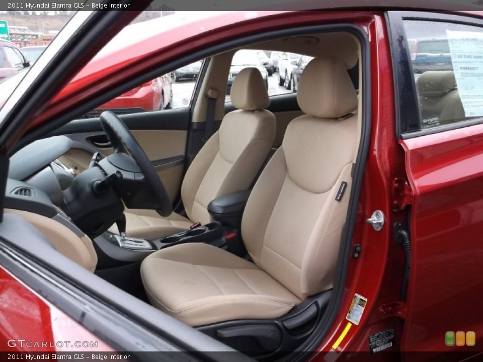 Beige Interior Front Seat for the 2011 Hyundai Elantra GLS #100161474