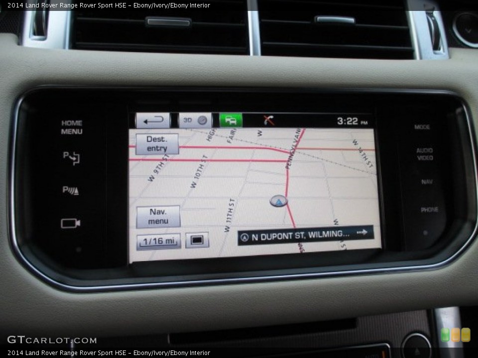Ebony/Ivory/Ebony Interior Navigation for the 2014 Land Rover Range Rover Sport HSE #100162803