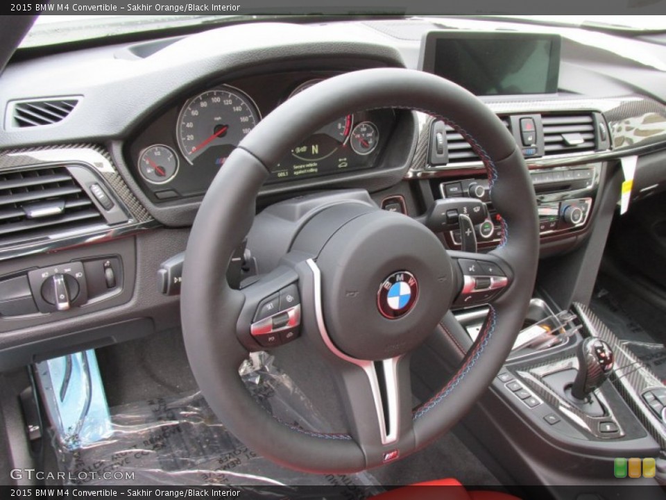 Sakhir Orange/Black Interior Steering Wheel for the 2015 BMW M4 Convertible #100163199