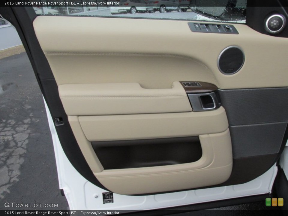 Espresso/Ivory Interior Door Panel for the 2015 Land Rover Range Rover Sport HSE #100163621