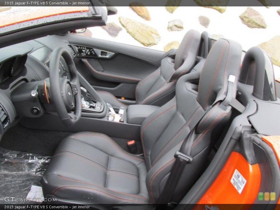 Jet Interior Front Seat for the 2015 Jaguar F-TYPE V8 S Convertible #100166217