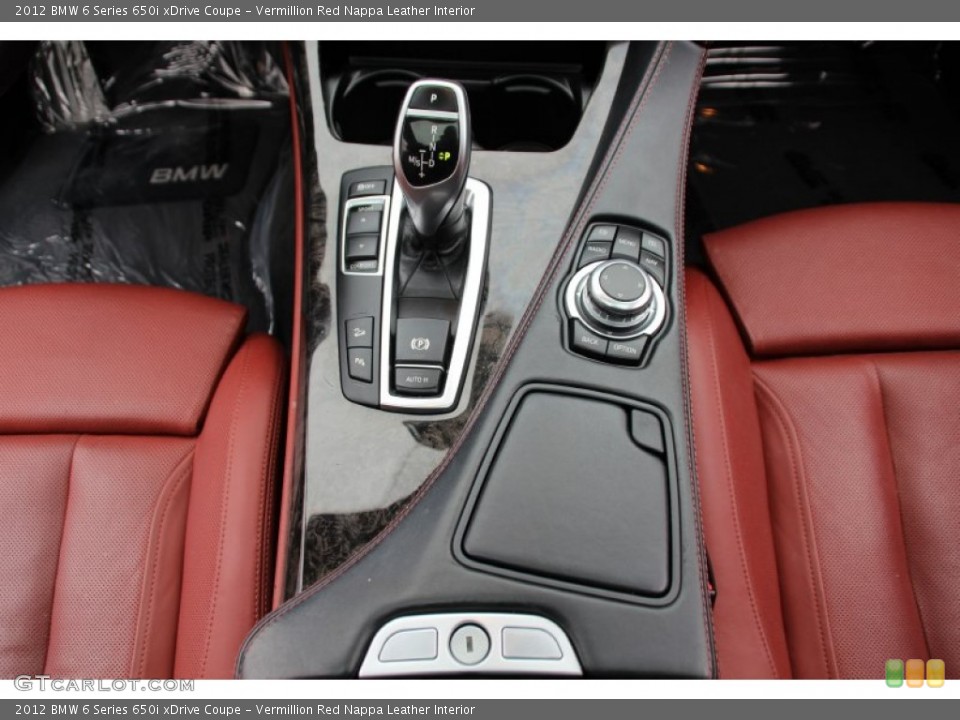 Vermillion Red Nappa Leather Interior Transmission for the 2012 BMW 6 Series 650i xDrive Coupe #100166688