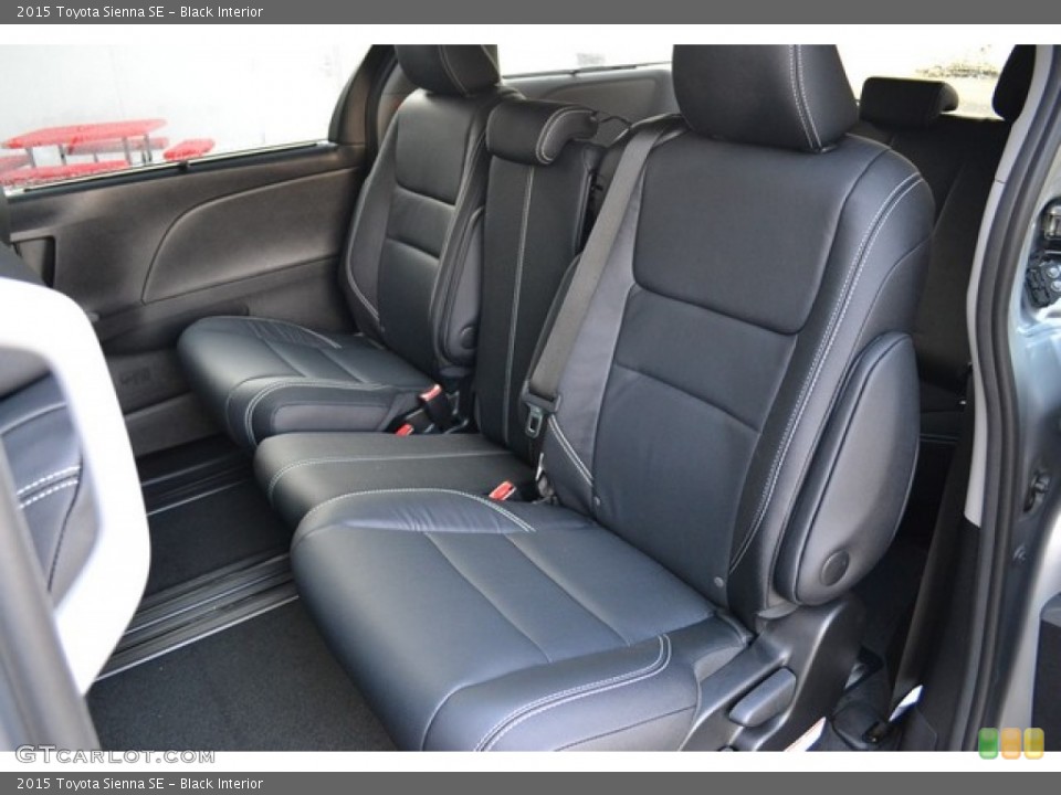 Black Interior Rear Seat for the 2015 Toyota Sienna SE #100168293