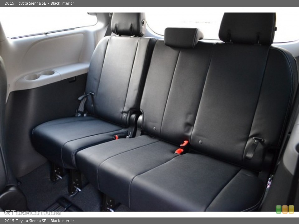 Black Interior Rear Seat for the 2015 Toyota Sienna SE #100168317