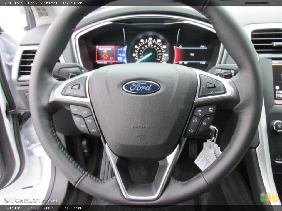 Charcoal Black Interior Steering Wheel for the 2015 Ford Fusion SE #100168320
