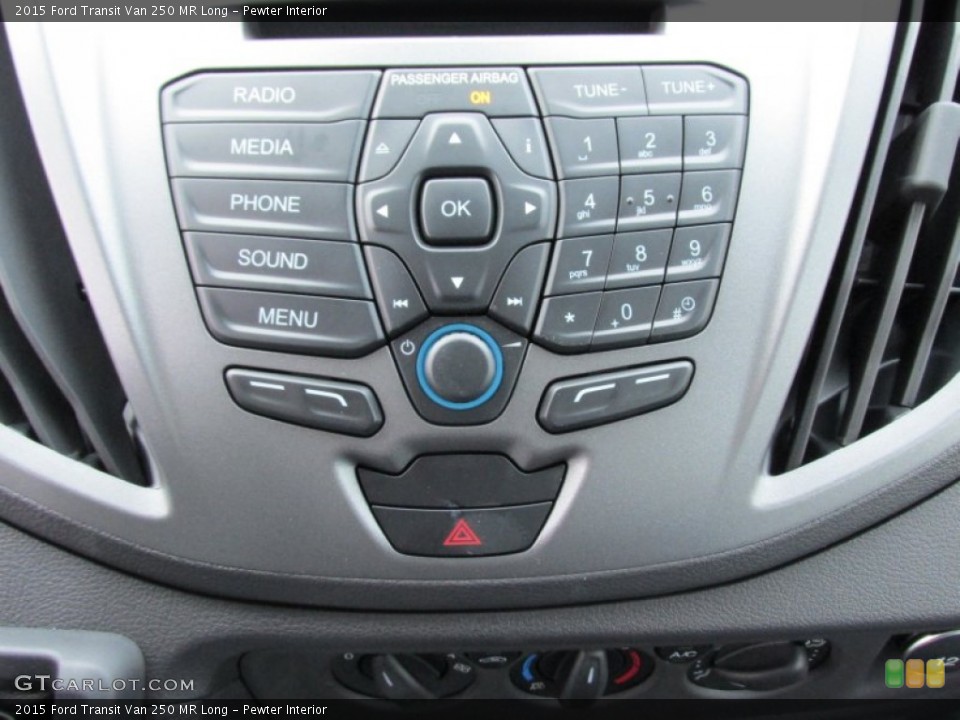 Pewter Interior Controls for the 2015 Ford Transit Van 250 MR Long #100169844