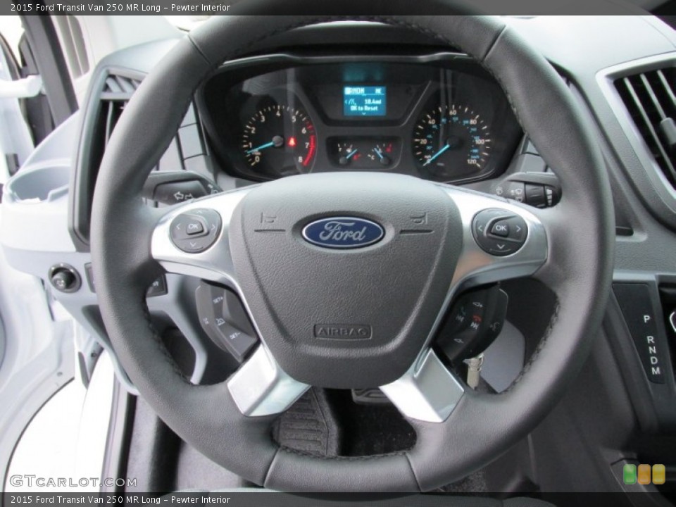 Pewter Interior Steering Wheel for the 2015 Ford Transit Van 250 MR Long #100169925