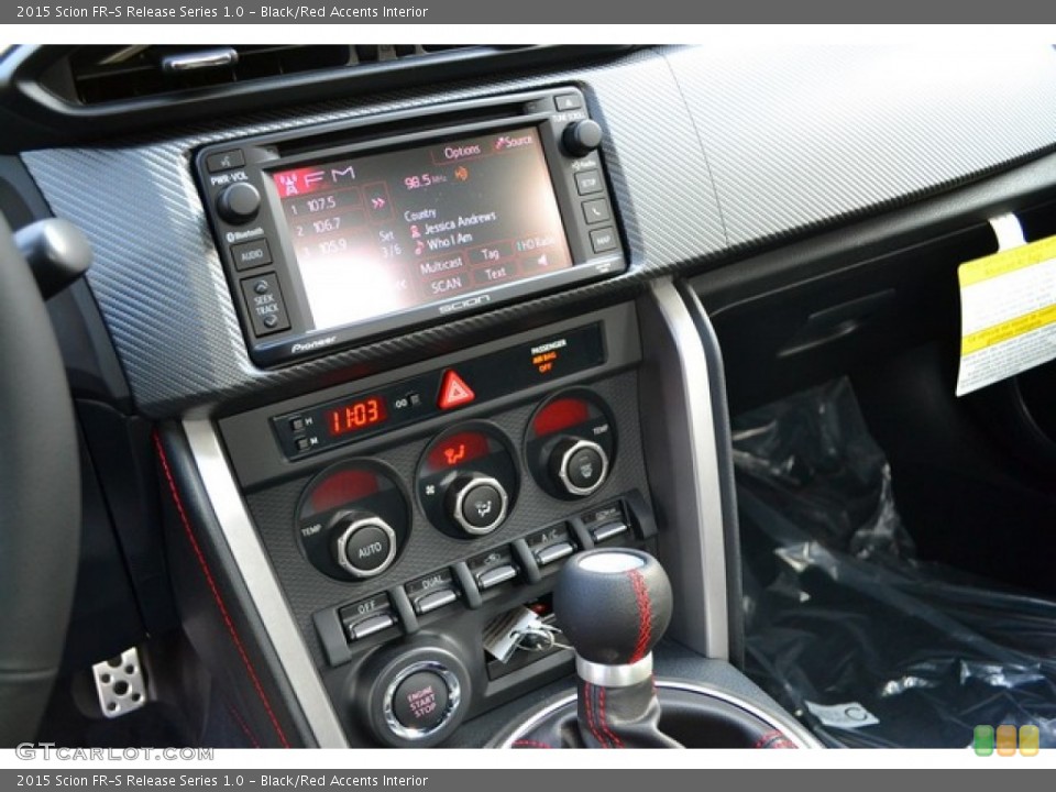 Black/Red Accents Interior Controls for the 2015 Scion FR-S Release Series 1.0 #100170246