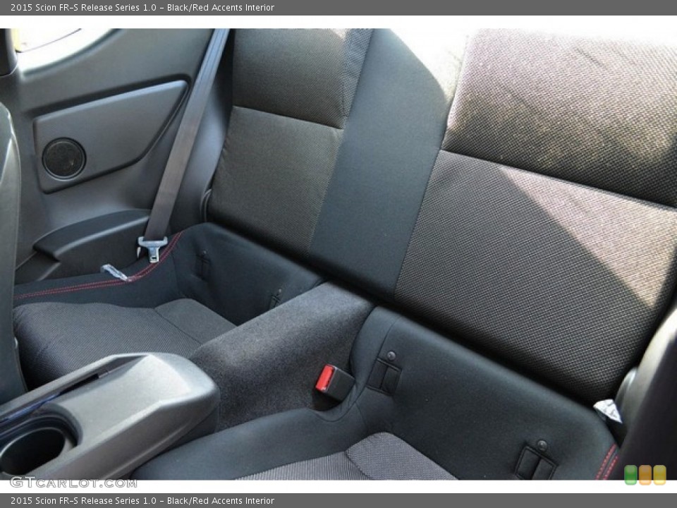 Black/Red Accents Interior Rear Seat for the 2015 Scion FR-S Release Series 1.0 #100170273