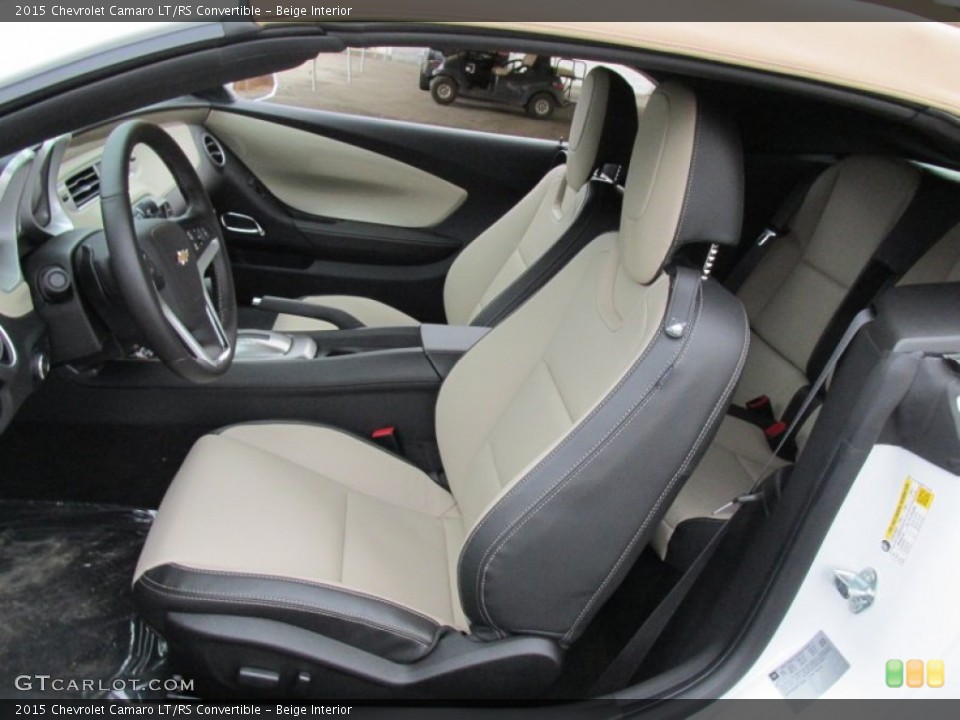 Beige Interior Front Seat for the 2015 Chevrolet Camaro LT/RS Convertible #100171437