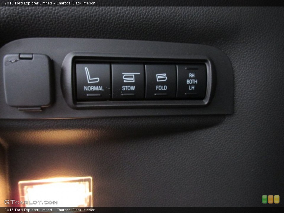 Charcoal Black Interior Controls for the 2015 Ford Explorer Limited #100172757