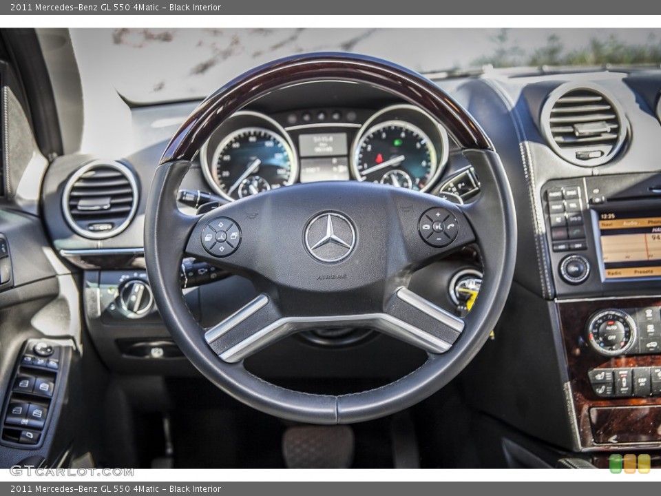 Black Interior Steering Wheel for the 2011 Mercedes-Benz GL 550 4Matic #100179063