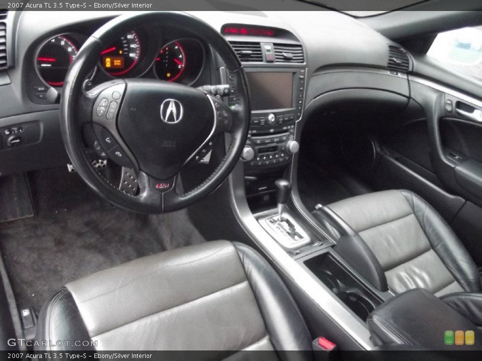 Ebony/Silver Interior Prime Interior for the 2007 Acura TL 3.5 Type-S #100180854