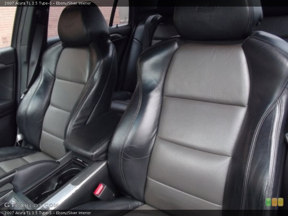 Ebony/Silver Interior Front Seat for the 2007 Acura TL 3.5 Type-S #100180878