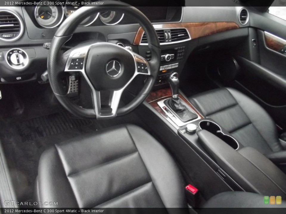 Black Interior Prime Interior for the 2012 Mercedes-Benz C 300 Sport 4Matic #100181853