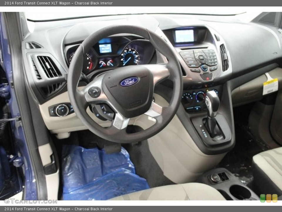 Charcoal Black Interior Dashboard for the 2014 Ford Transit Connect XLT Wagon #100187334