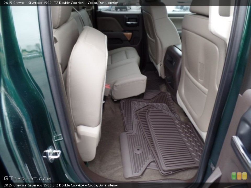 Cocoa/Dune Interior Rear Seat for the 2015 Chevrolet Silverado 1500 LTZ Double Cab 4x4 #100200411