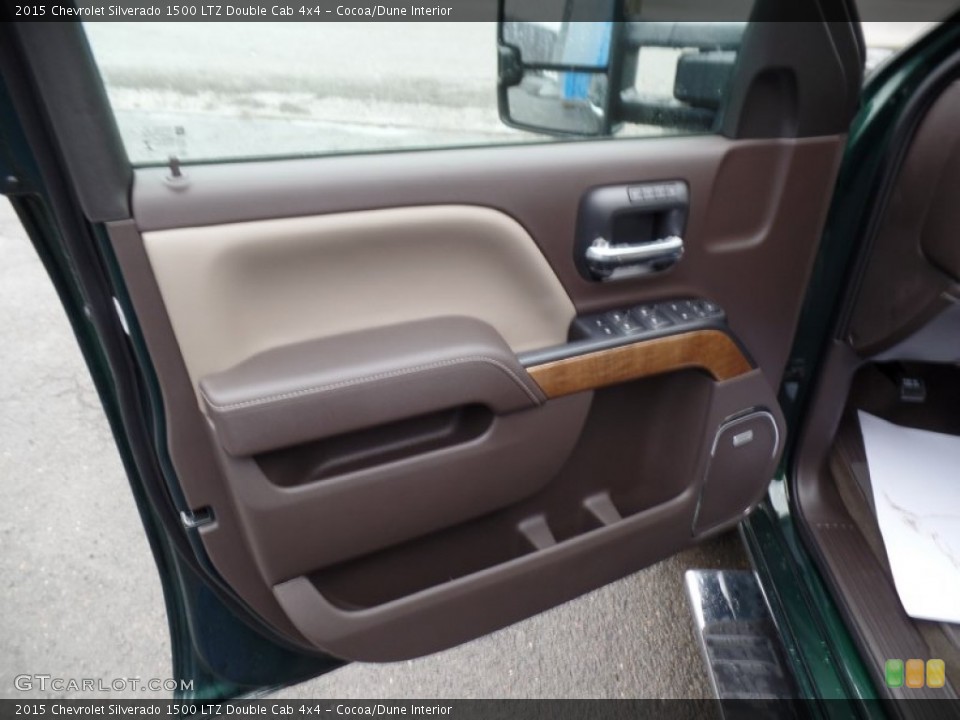 Cocoa/Dune Interior Door Panel for the 2015 Chevrolet Silverado 1500 LTZ Double Cab 4x4 #100200488