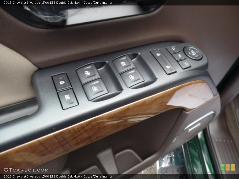 Cocoa/Dune Interior Controls for the 2015 Chevrolet Silverado 1500 LTZ Double Cab 4x4 #100200526