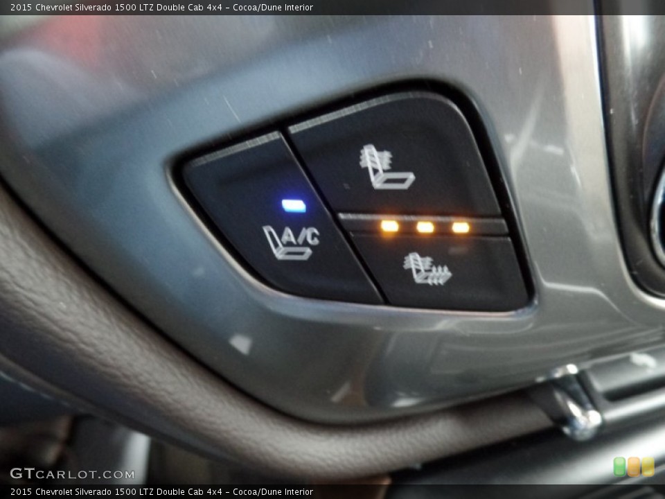 Cocoa/Dune Interior Controls for the 2015 Chevrolet Silverado 1500 LTZ Double Cab 4x4 #100200683