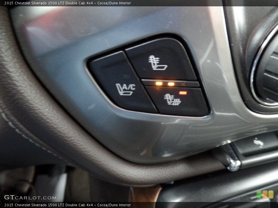 Cocoa/Dune Interior Controls for the 2015 Chevrolet Silverado 1500 LTZ Double Cab 4x4 #100200710