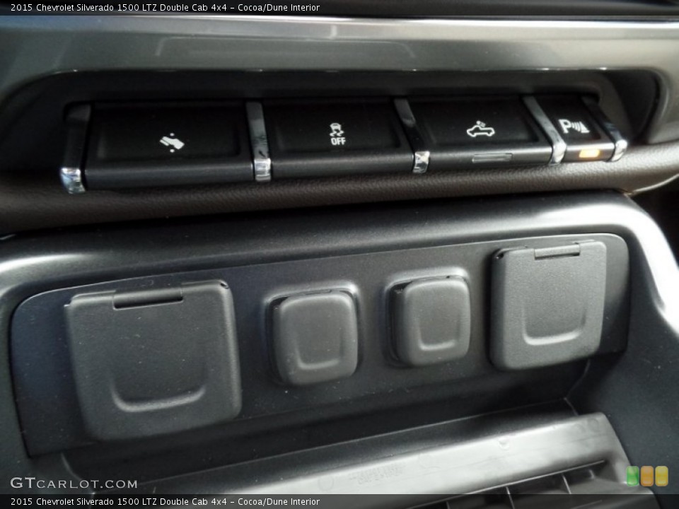 Cocoa/Dune Interior Controls for the 2015 Chevrolet Silverado 1500 LTZ Double Cab 4x4 #100200731