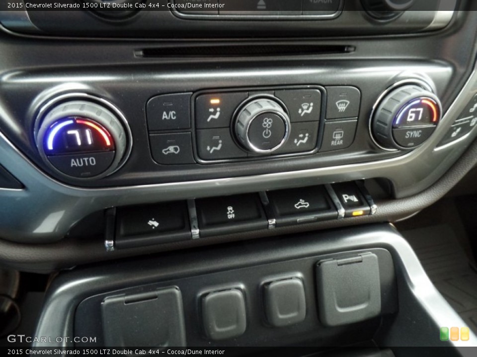 Cocoa/Dune Interior Controls for the 2015 Chevrolet Silverado 1500 LTZ Double Cab 4x4 #100200752