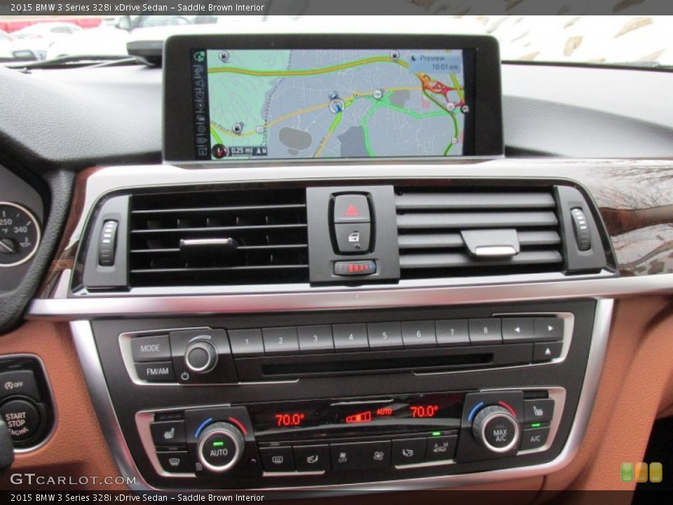 Saddle Brown Interior Controls for the 2015 BMW 3 Series 328i xDrive Sedan #100200875
