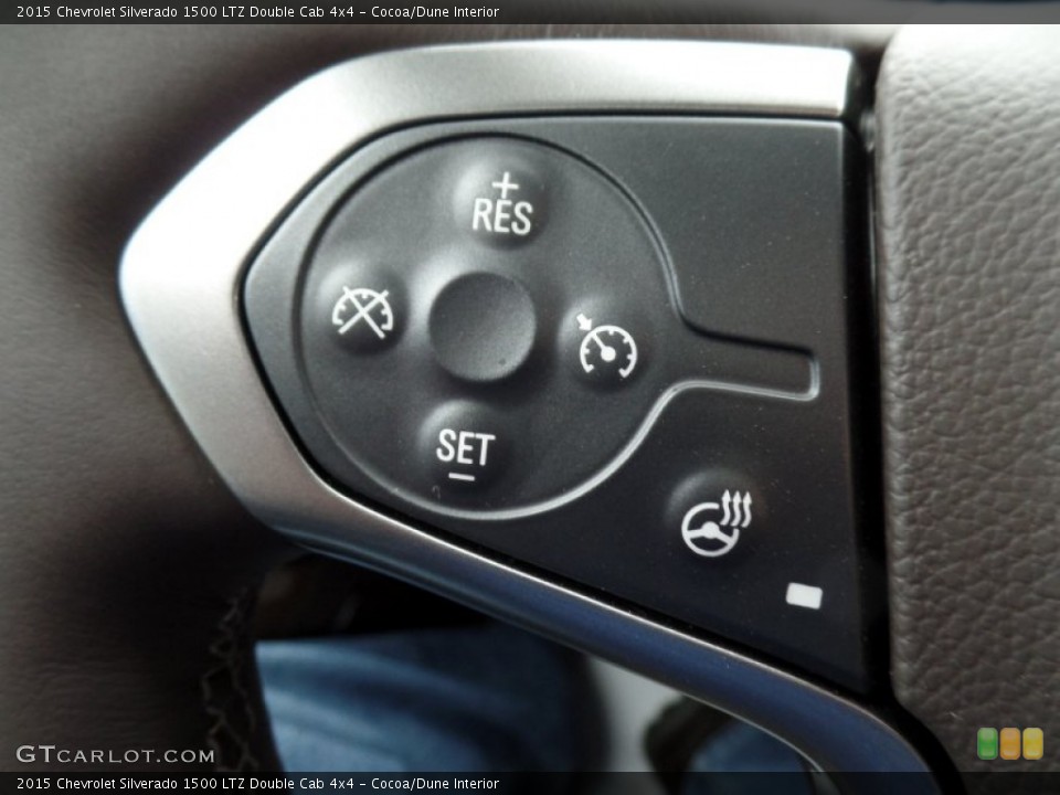 Cocoa/Dune Interior Controls for the 2015 Chevrolet Silverado 1500 LTZ Double Cab 4x4 #100200971
