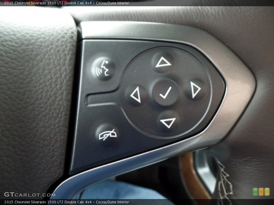 Cocoa/Dune Interior Controls for the 2015 Chevrolet Silverado 1500 LTZ Double Cab 4x4 #100200995