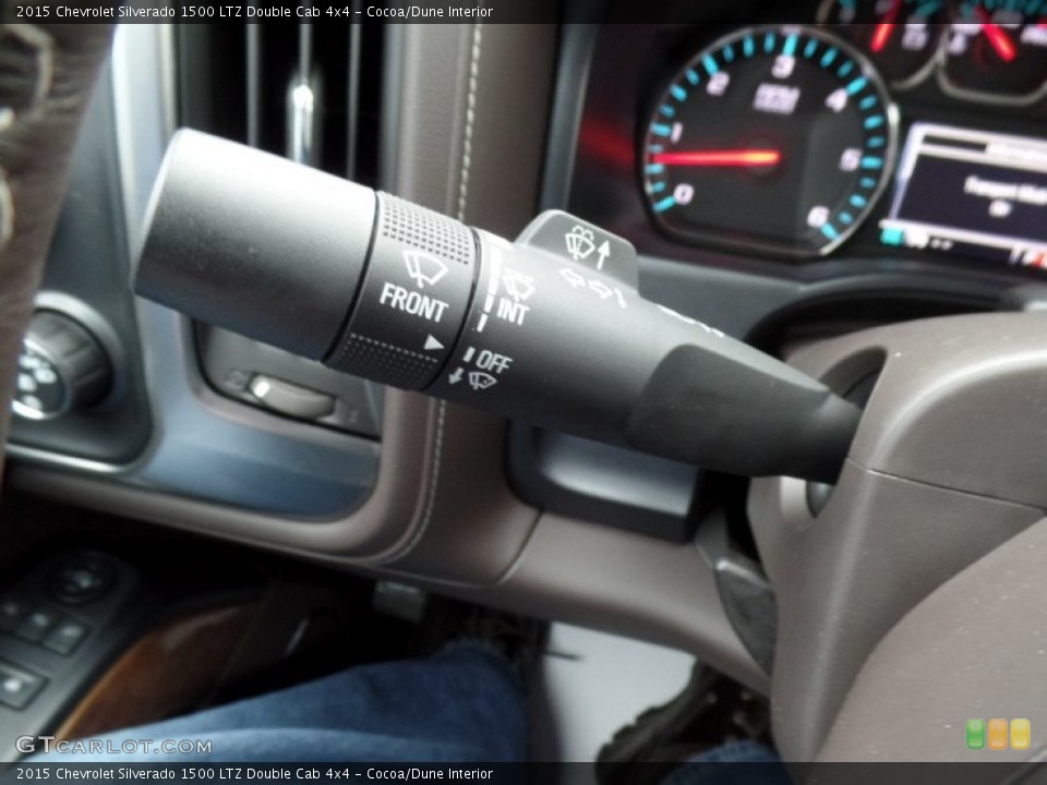 Cocoa/Dune Interior Controls for the 2015 Chevrolet Silverado 1500 LTZ Double Cab 4x4 #100201016