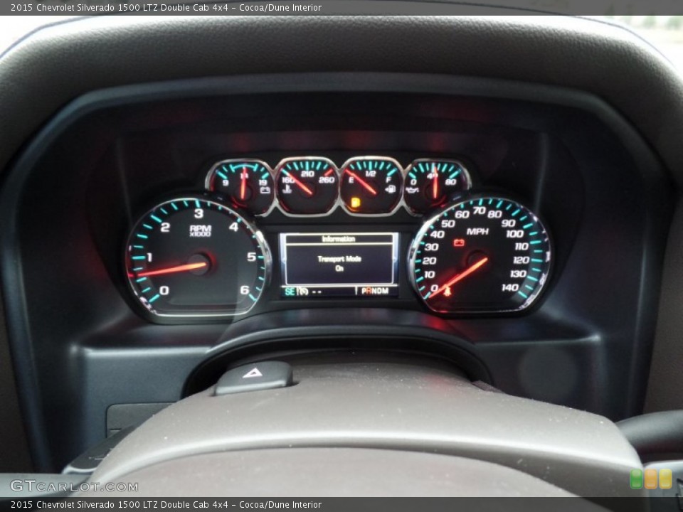 Cocoa/Dune Interior Gauges for the 2015 Chevrolet Silverado 1500 LTZ Double Cab 4x4 #100201064