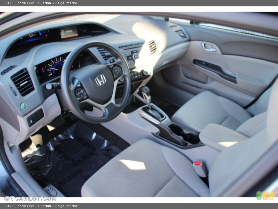 Beige 2012 Honda Civic Interiors