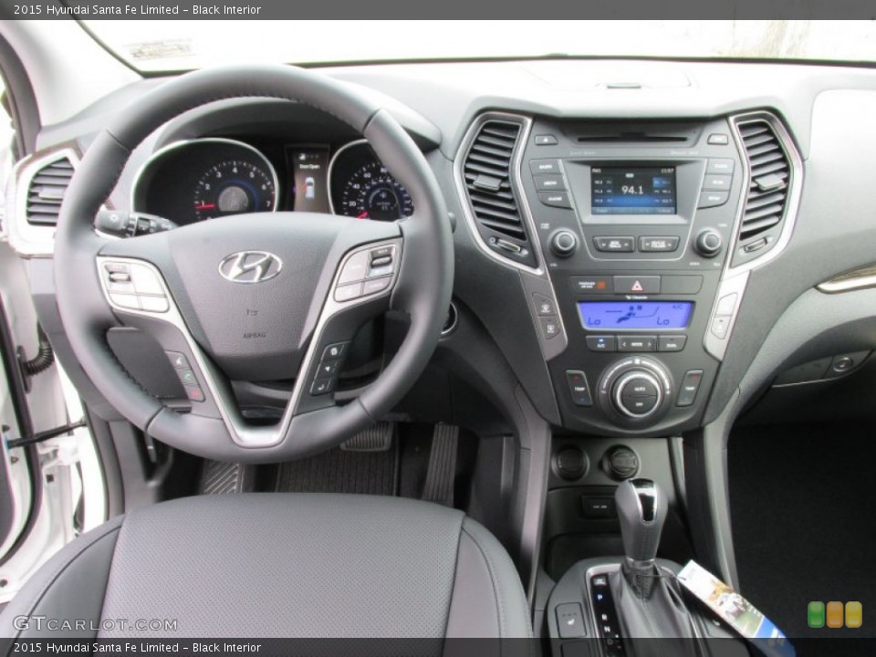 Black Interior Dashboard for the 2015 Hyundai Santa Fe Limited #100210724