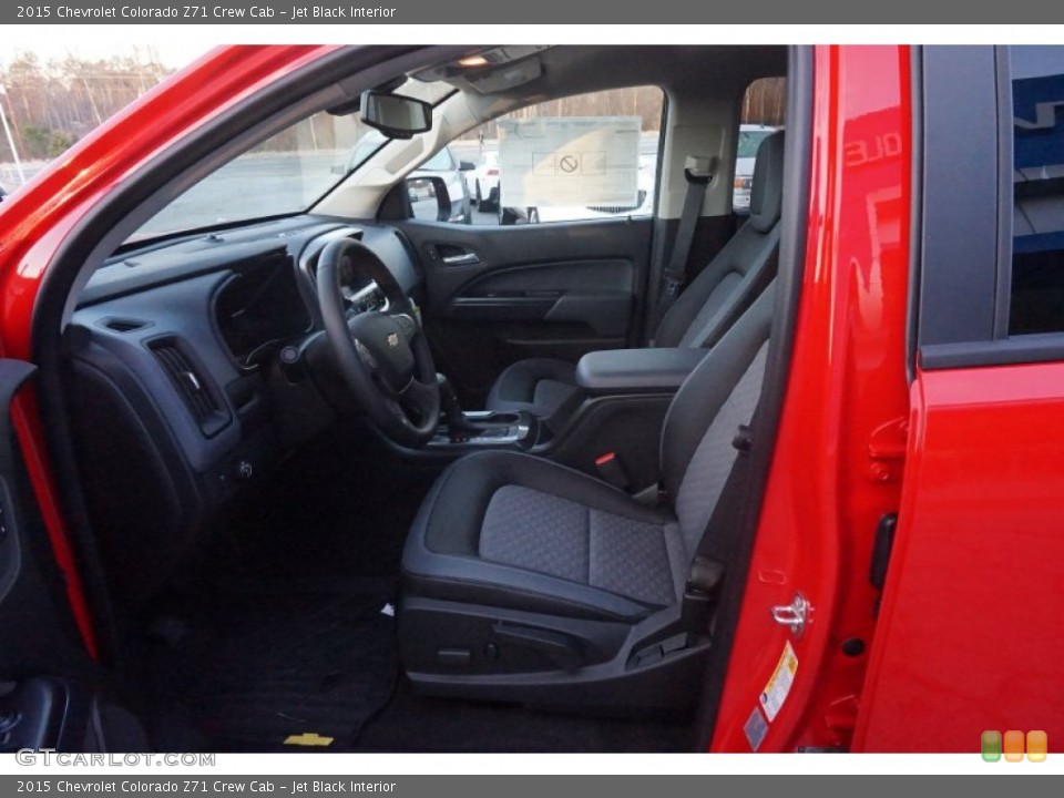 Jet Black Interior Photo for the 2015 Chevrolet Colorado Z71 Crew Cab #100214342