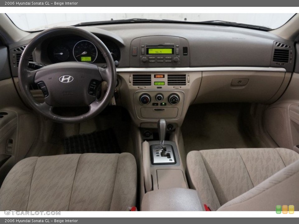 Beige Interior Dashboard for the 2006 Hyundai Sonata GL #100215614