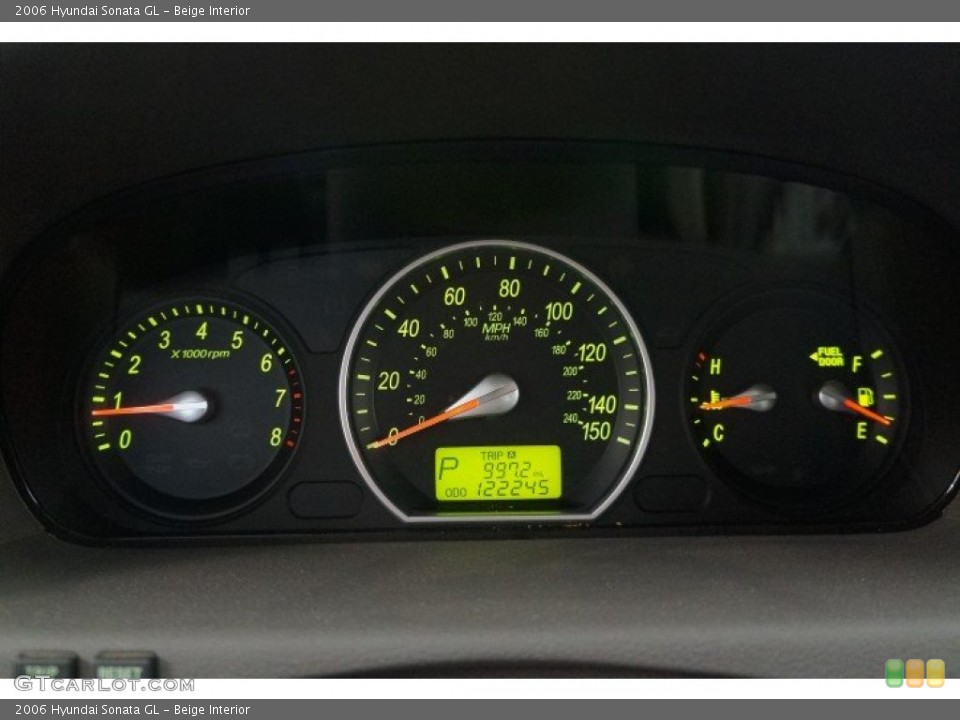 Beige Interior Gauges for the 2006 Hyundai Sonata GL #100215746