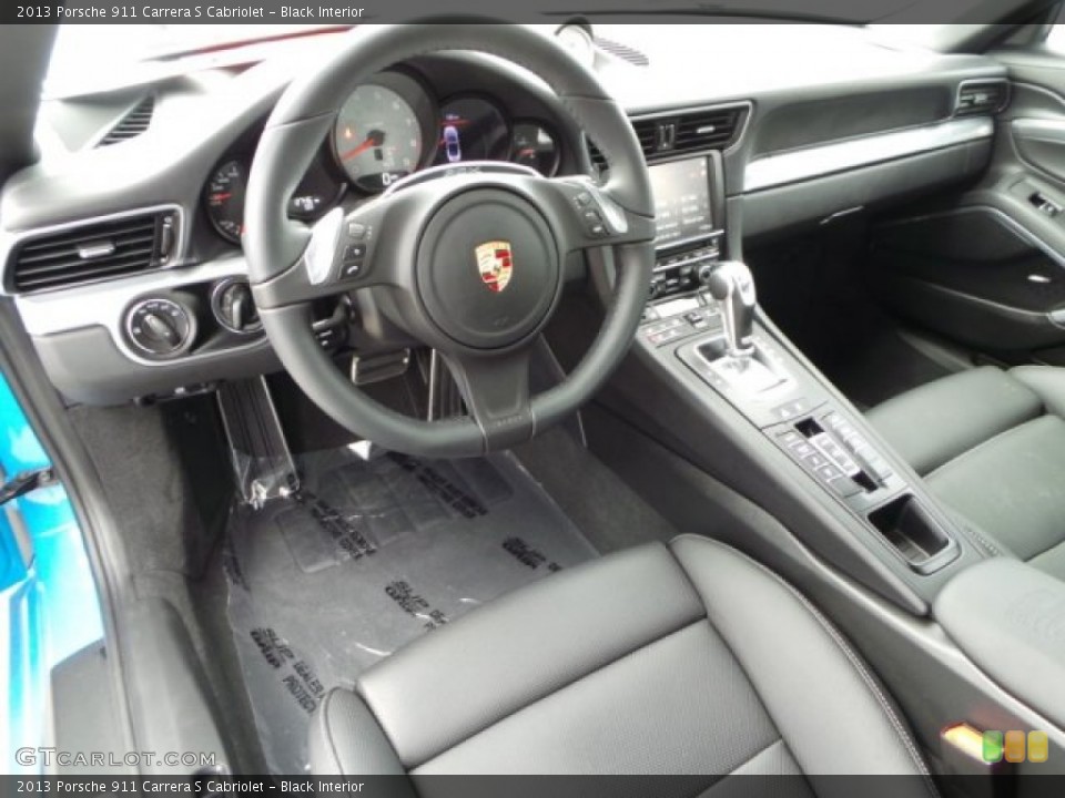 Black Interior Prime Interior for the 2013 Porsche 911 Carrera S Cabriolet #100220246