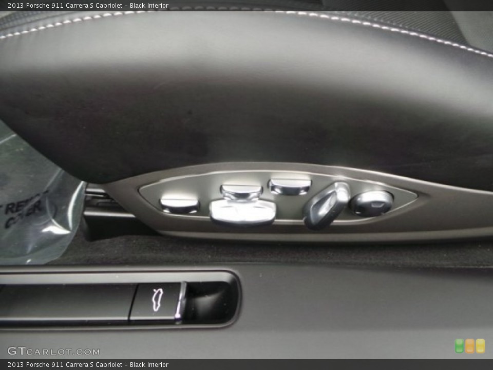 Black Interior Controls for the 2013 Porsche 911 Carrera S Cabriolet #100220282