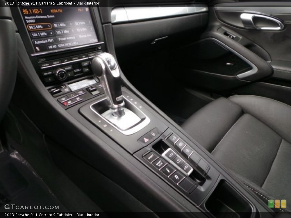 Black Interior Controls for the 2013 Porsche 911 Carrera S Cabriolet #100220321