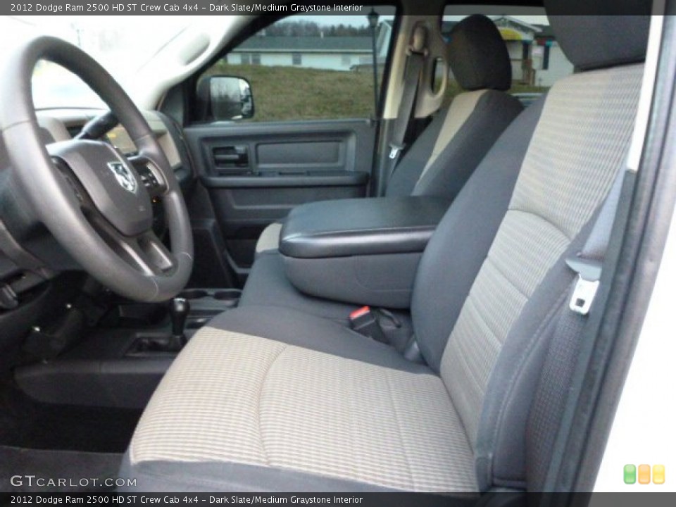 Dark Slate/Medium Graystone Interior Front Seat for the 2012 Dodge Ram 2500 HD ST Crew Cab 4x4 #100221817