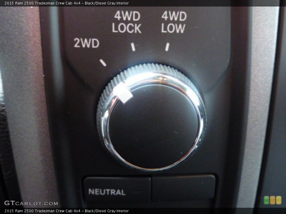 Black/Diesel Gray Interior Controls for the 2015 Ram 2500 Tradesman Crew Cab 4x4 #100223966