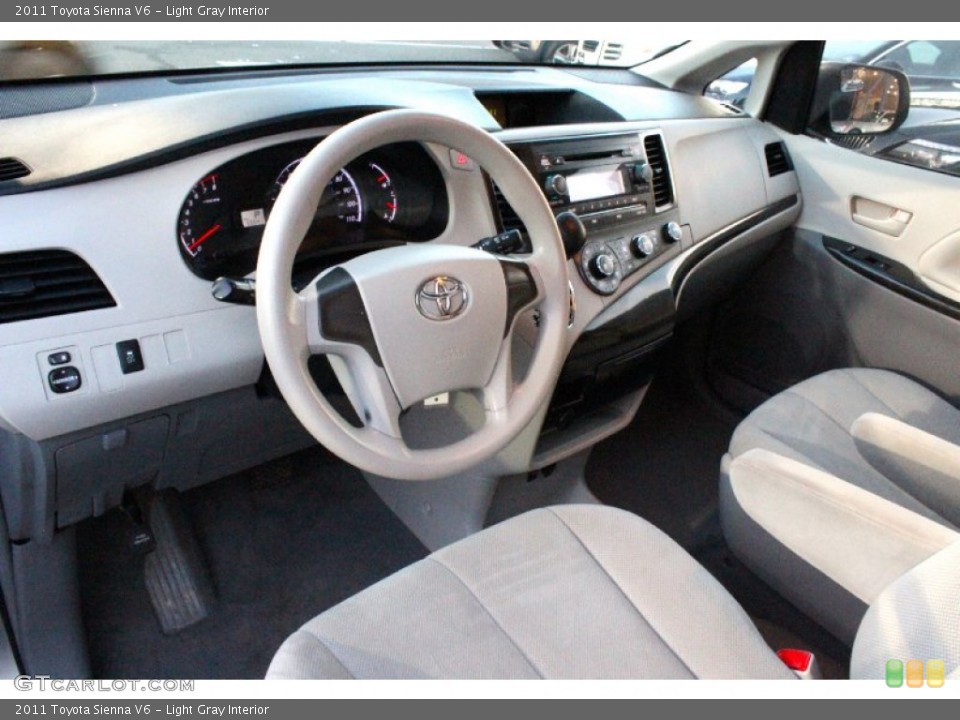 Light Gray Interior Prime Interior for the 2011 Toyota Sienna V6 #100225331