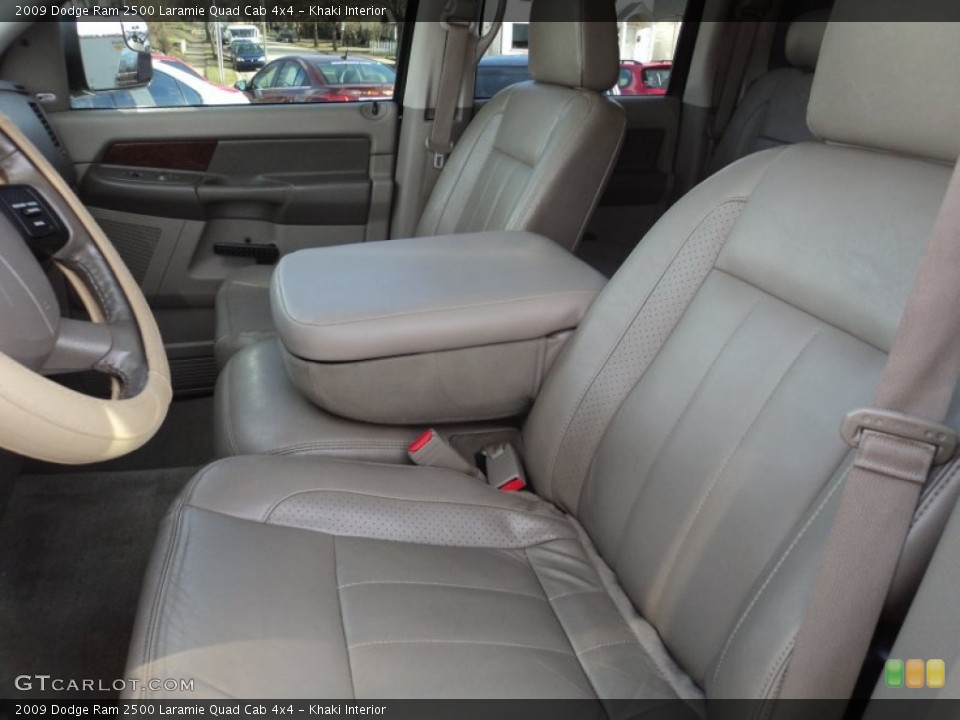 Khaki Interior Front Seat for the 2009 Dodge Ram 2500 Laramie Quad Cab 4x4 #100225526