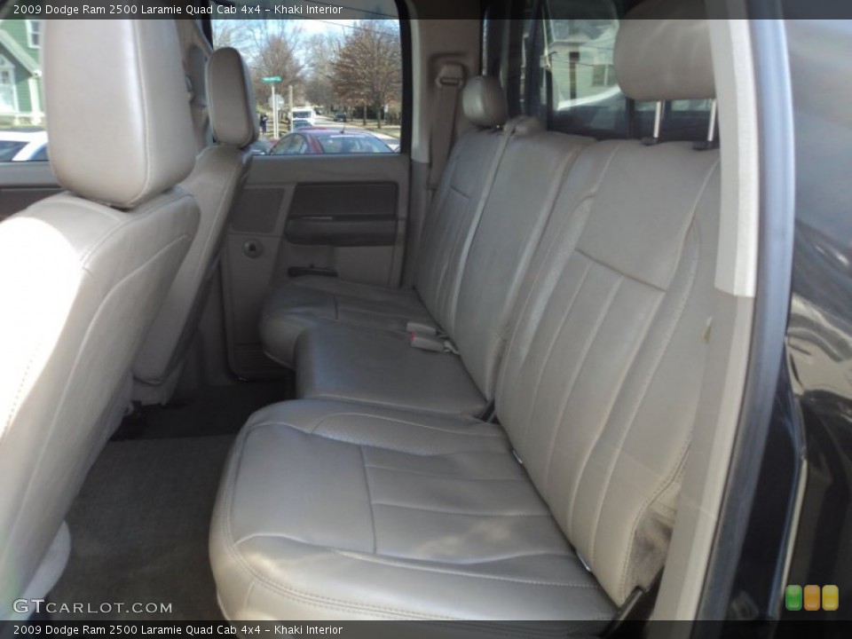 Khaki Interior Rear Seat for the 2009 Dodge Ram 2500 Laramie Quad Cab 4x4 #100225559