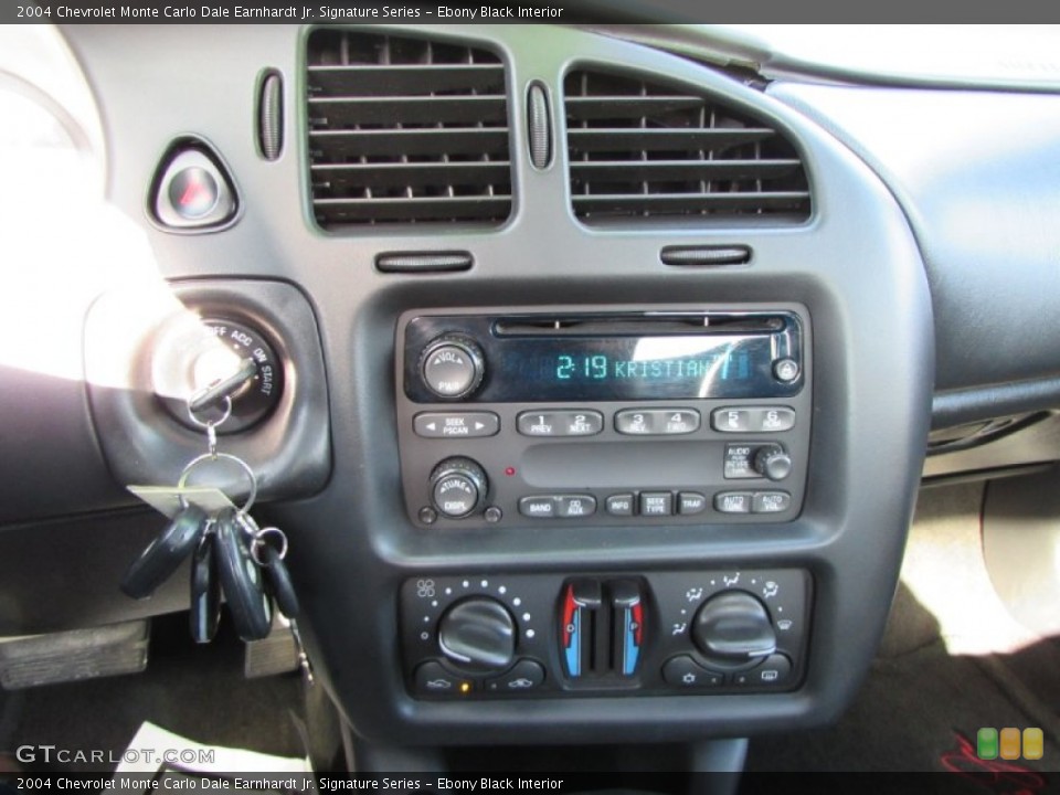 Ebony Black Interior Controls for the 2004 Chevrolet Monte Carlo Dale Earnhardt Jr. Signature Series #100228631