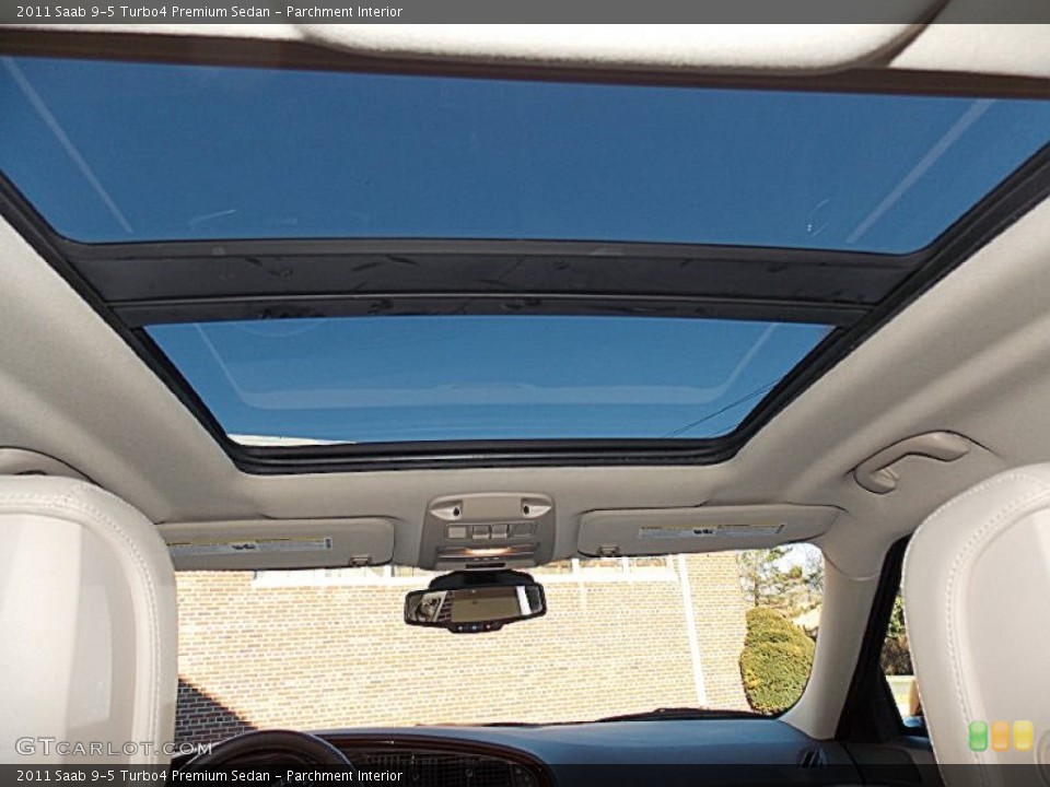 Parchment Interior Sunroof for the 2011 Saab 9-5 Turbo4 Premium Sedan #100229120