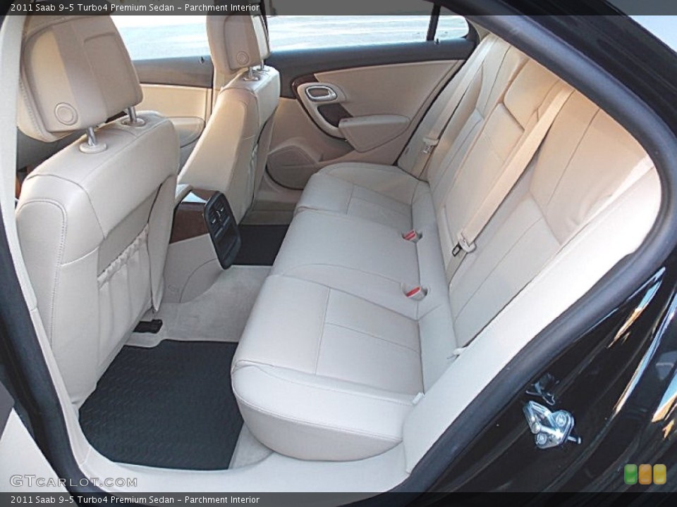 Parchment Interior Rear Seat for the 2011 Saab 9-5 Turbo4 Premium Sedan #100229129